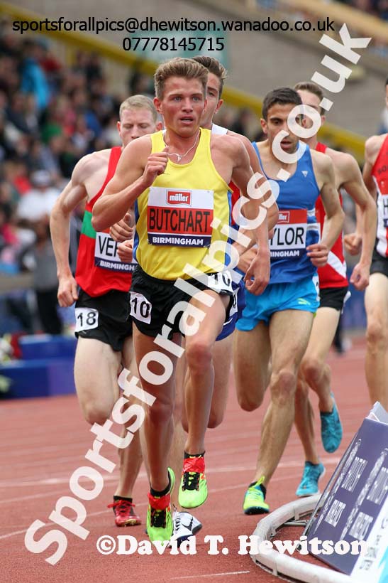 Mens 5000 metres, British Championships, Birmingham. Photo: David T. Hewitson/Sports for All Pics